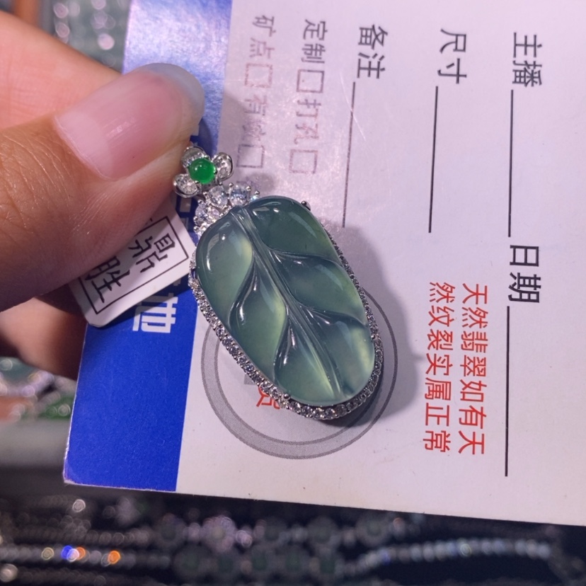 【闪购商品】翡翠银S925镶嵌颈饰妄*分两单