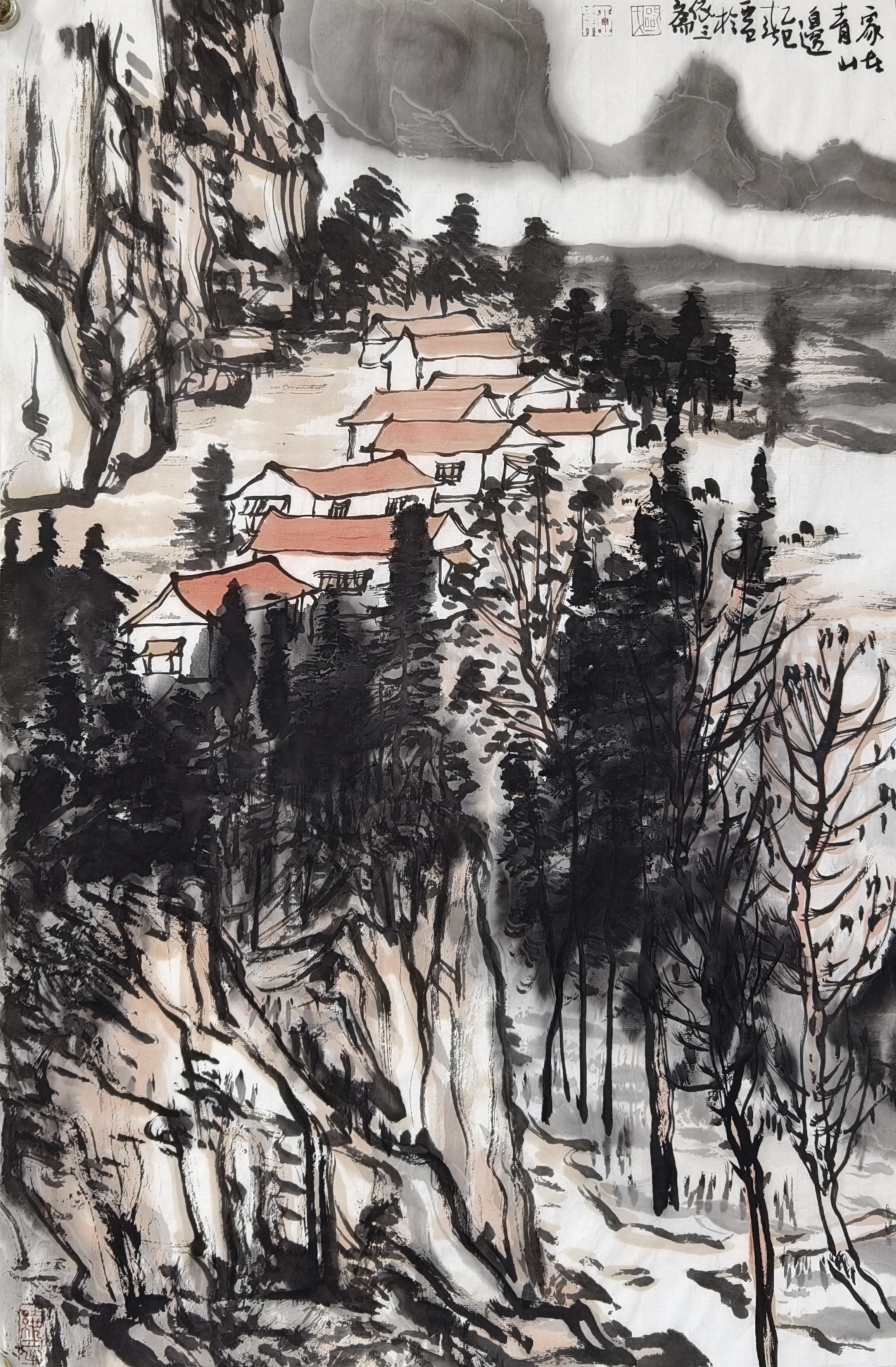 欧亚卫四尺斗方68×45厘米客厅茶室书房