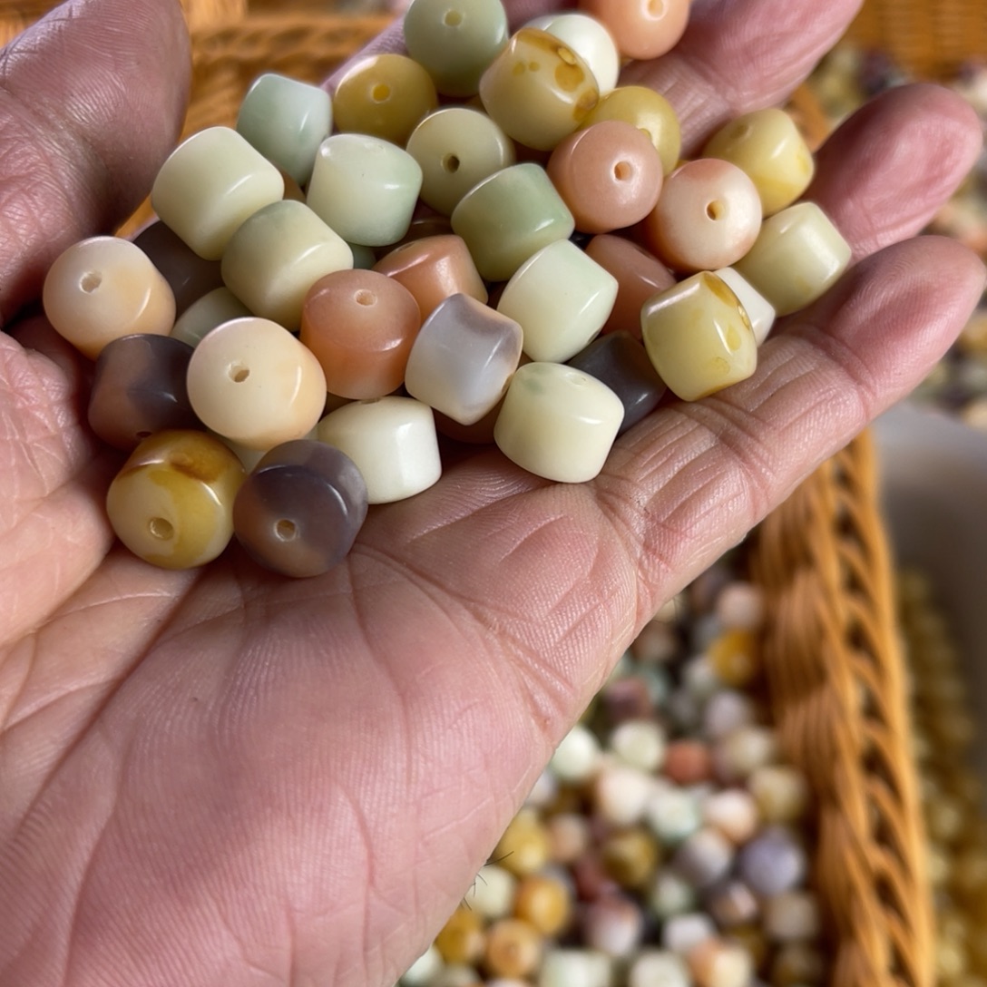 米***C白玉菩提吊坠精品11经纶54颗