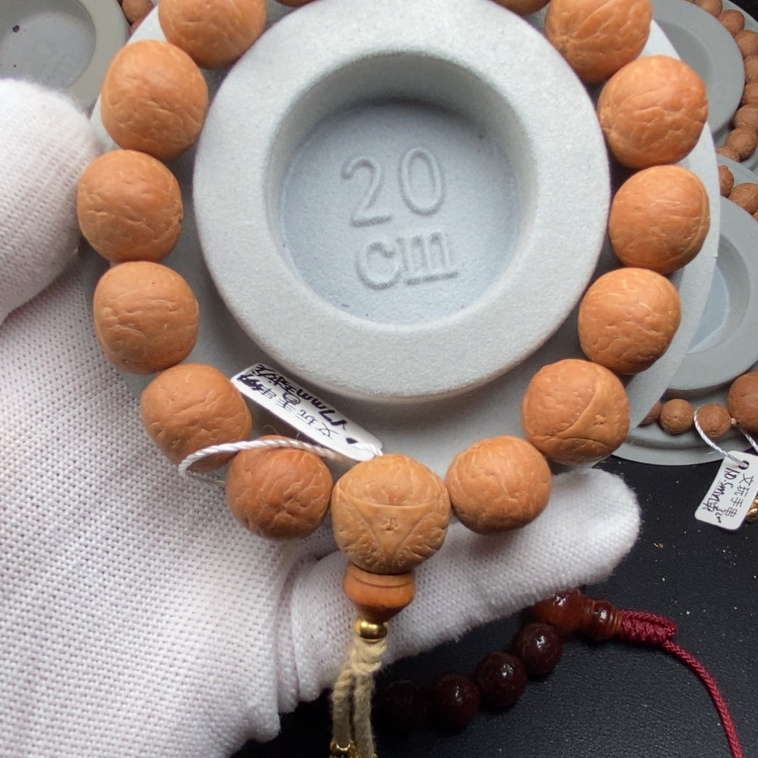 凤眼菩提手串足球圆龙眼17mm