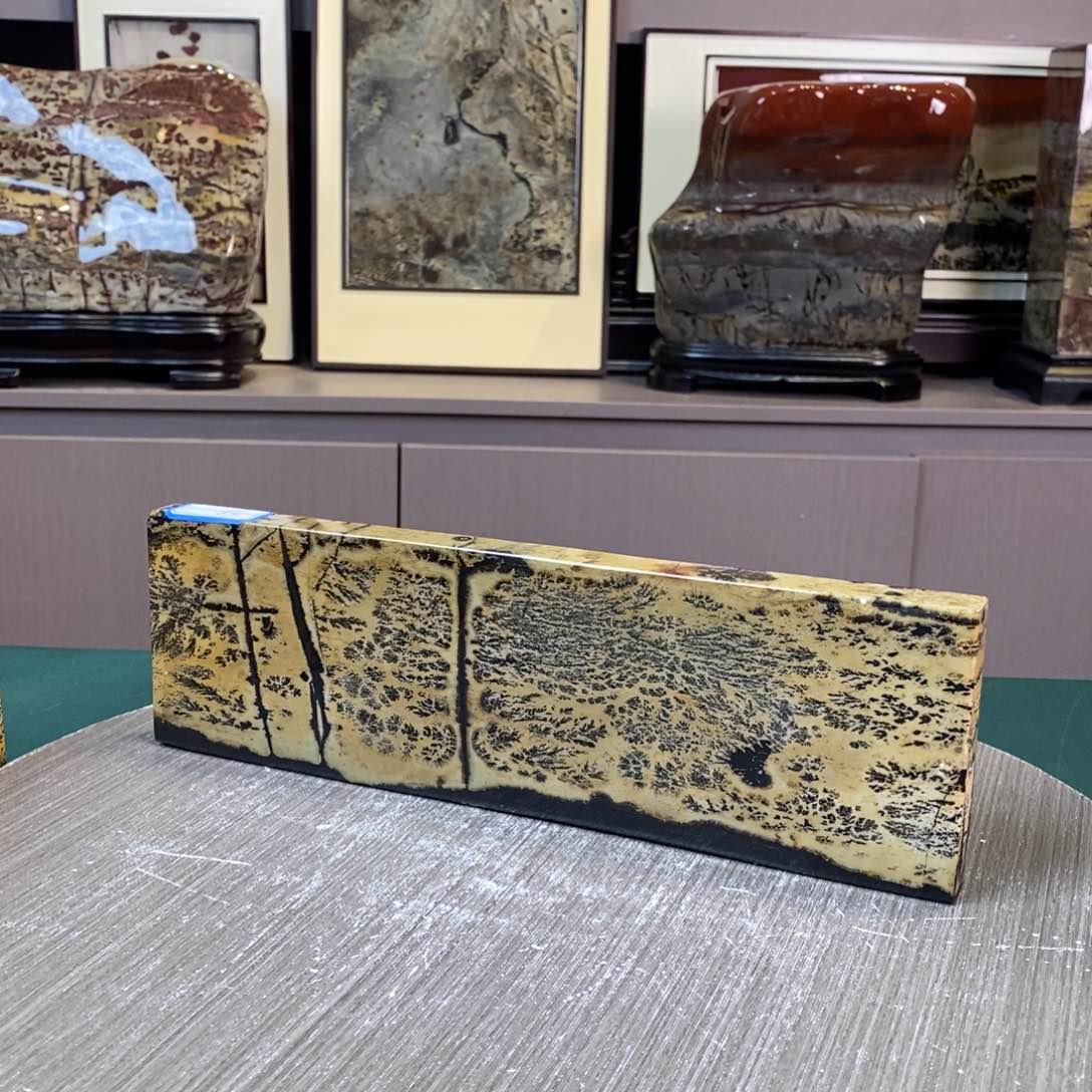 石材广西国画石草花石