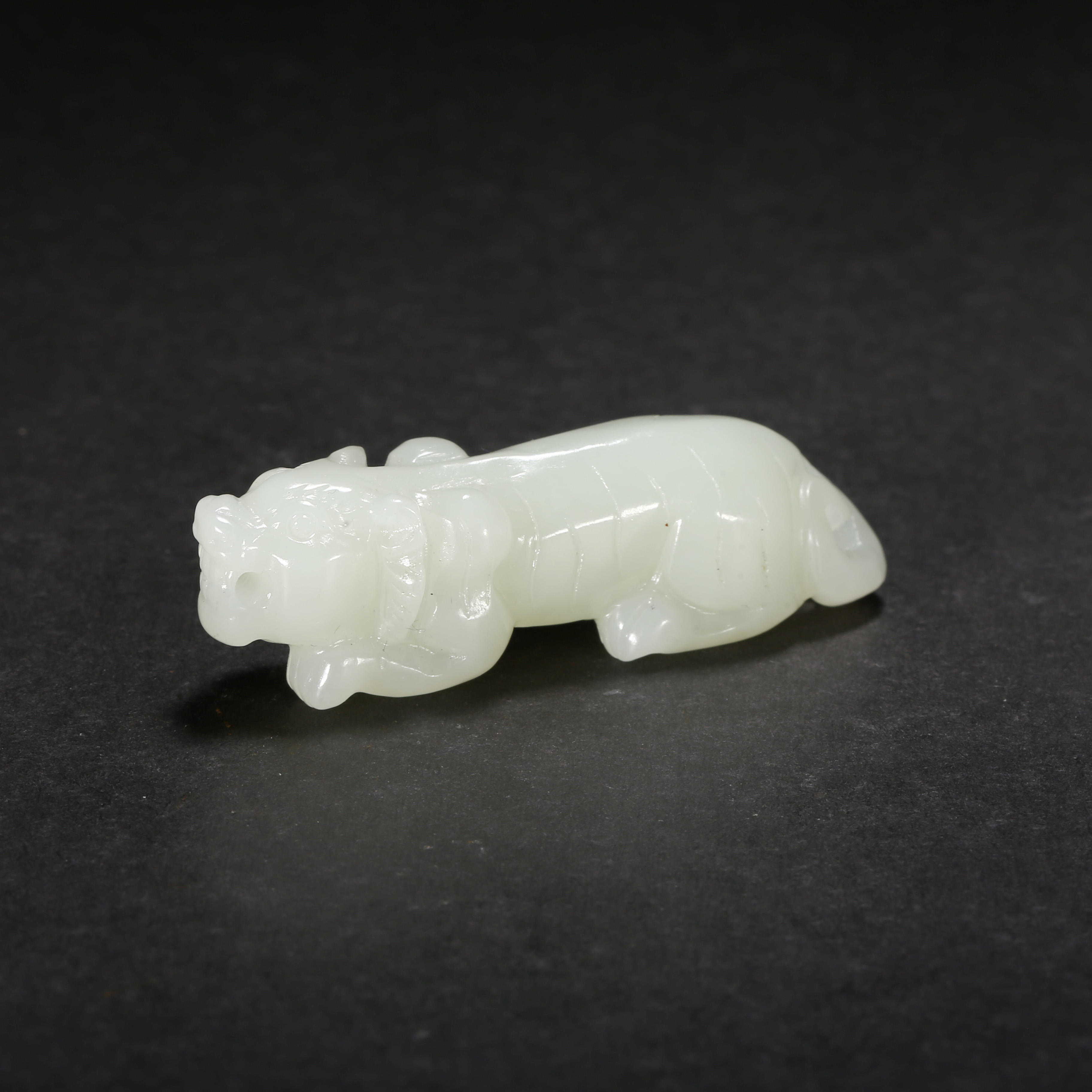 清代*寅虎玉坠/11JTY3384/和田玉【北京文博】
