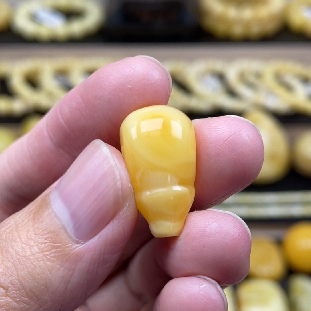 琥珀裸石未镶嵌琥珀蜜蜡