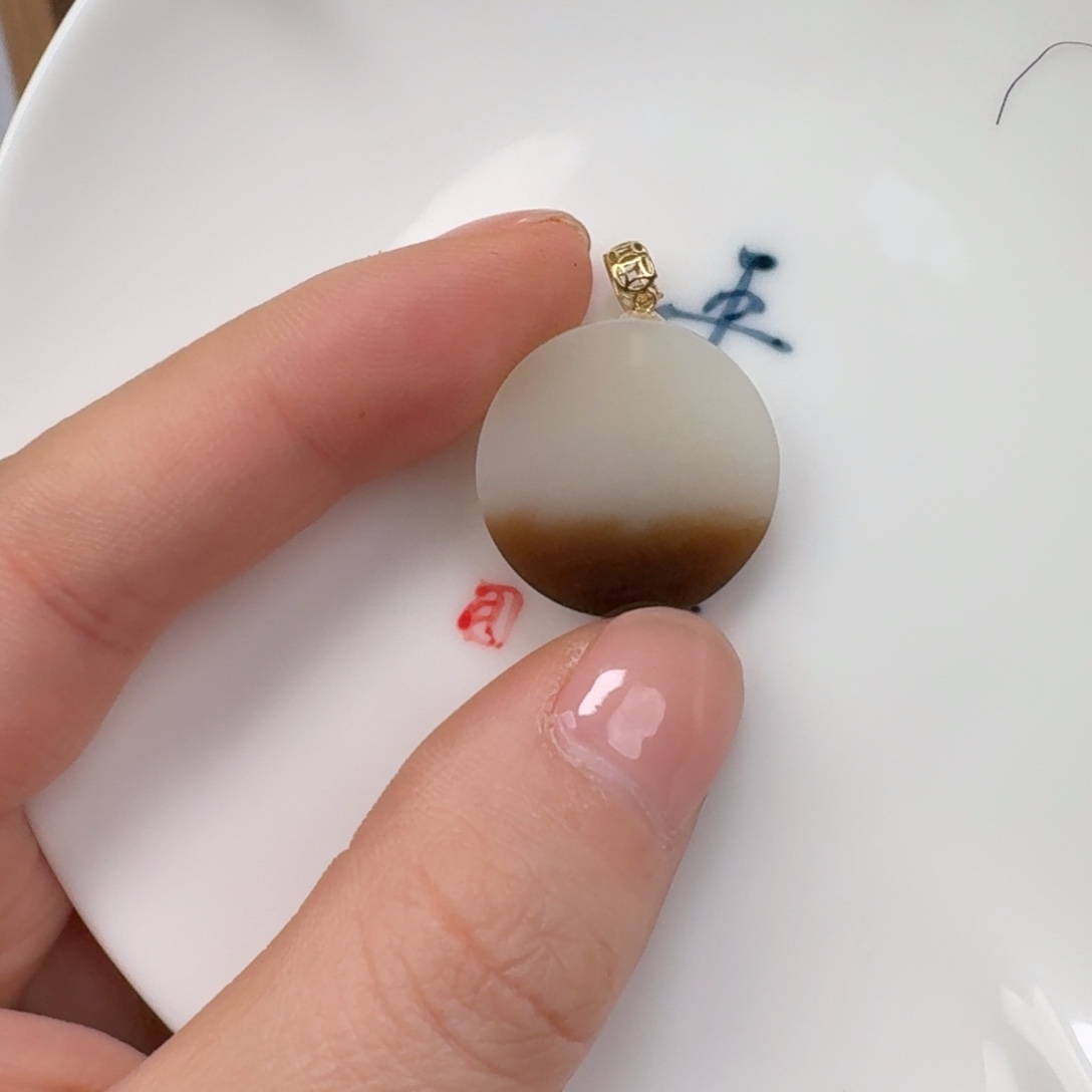 和田玉未镶嵌颈饰1225