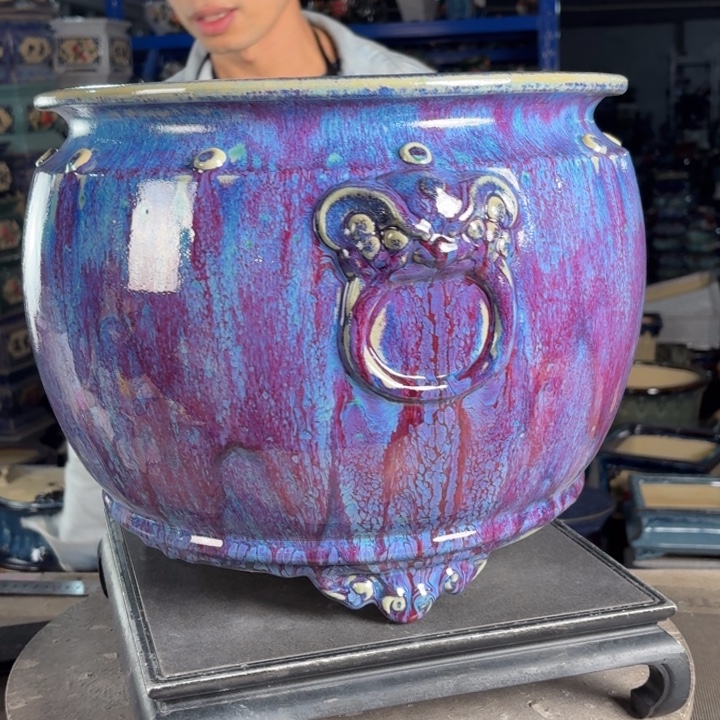 一风堂石湾花盆 内30*24