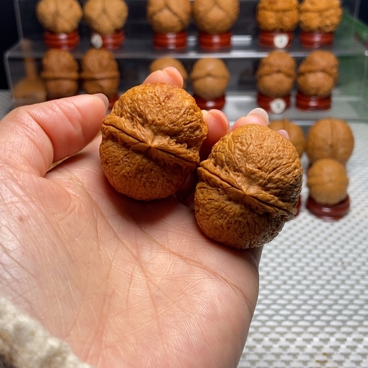 文玩核桃把件4佛陀元宝