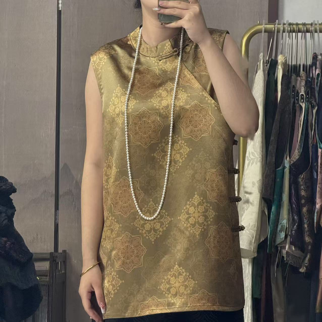 100桑蚕丝！70姆米奥黛款贵妇烤皮