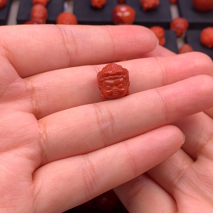 南红玛瑙未镶嵌黄财神11MM+