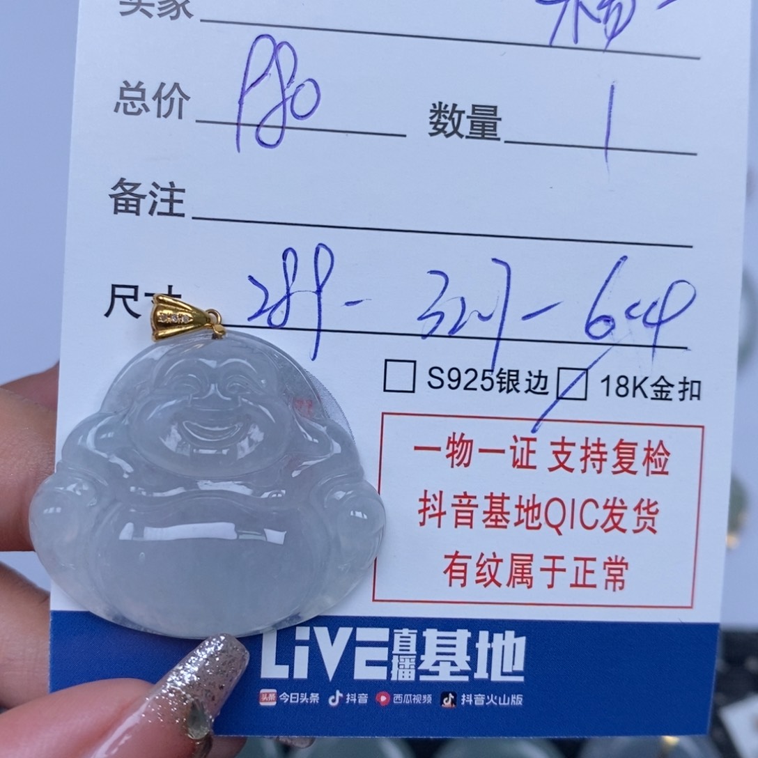 翡翠颈饰未镶嵌杨****丽天然