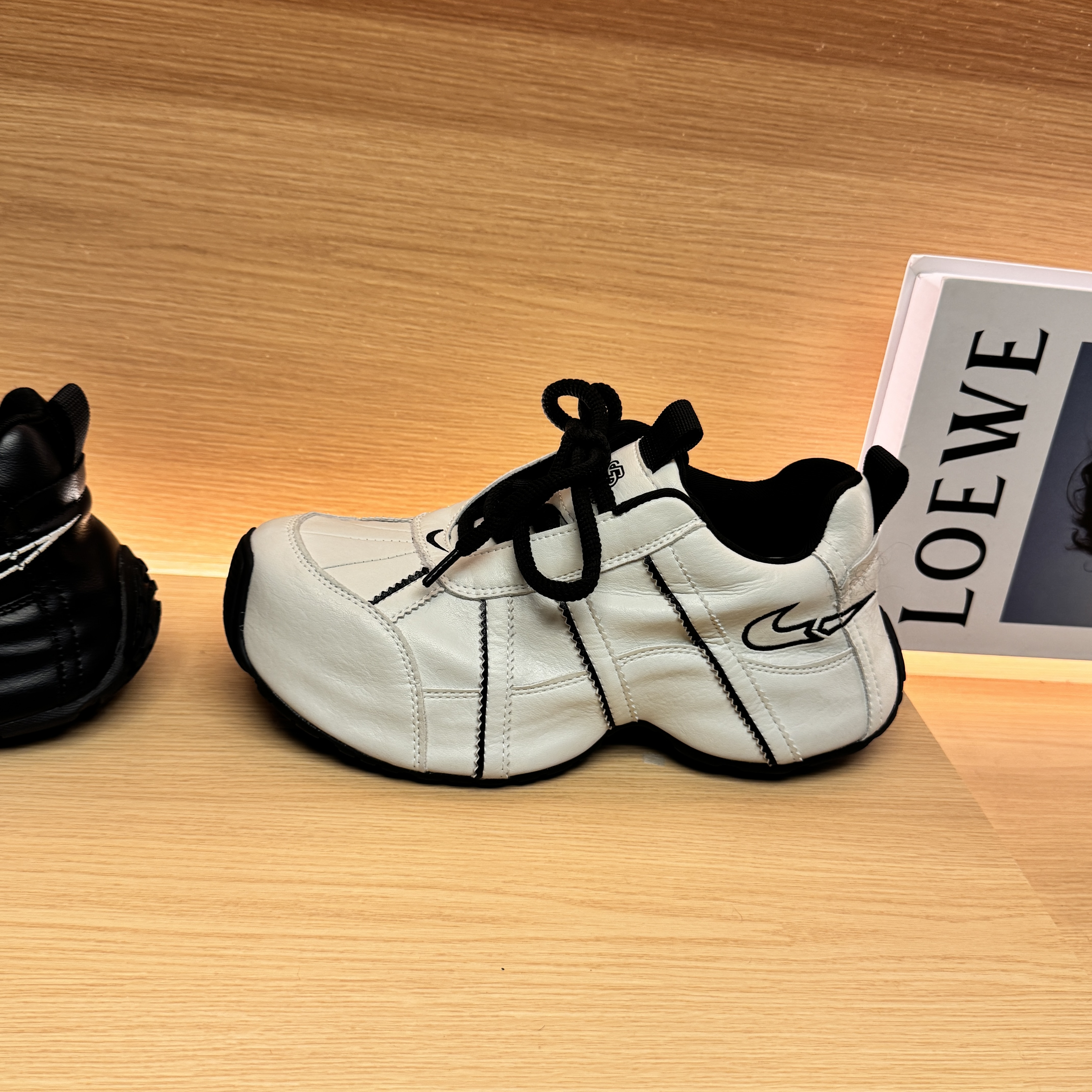 DM格林家2025牛皮老爹鞋潮鞋百搭系带运动老爹鞋鹏AI