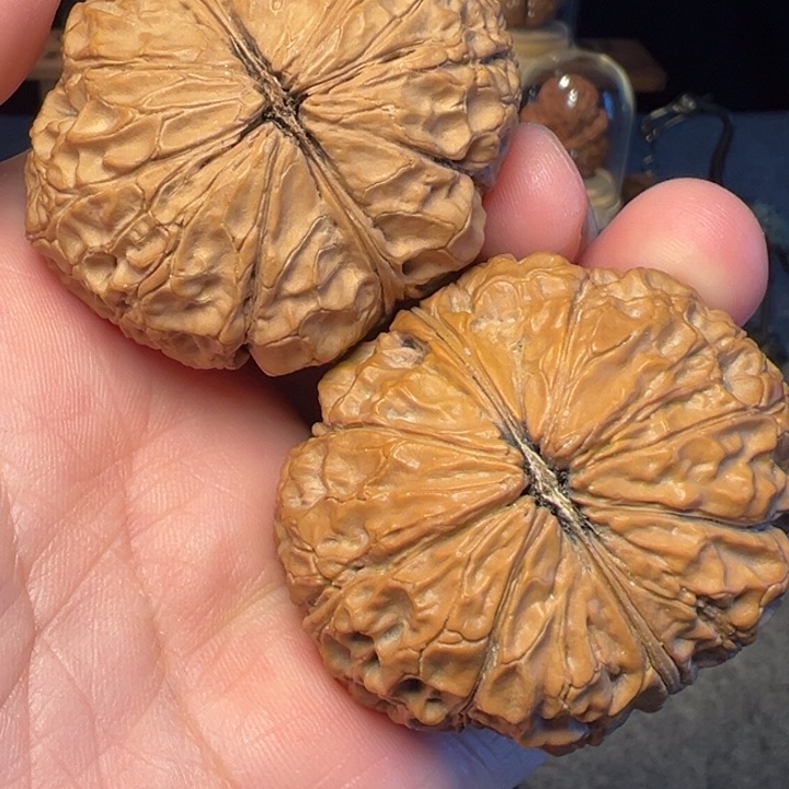 文玩核桃把件中国大狮子47mm