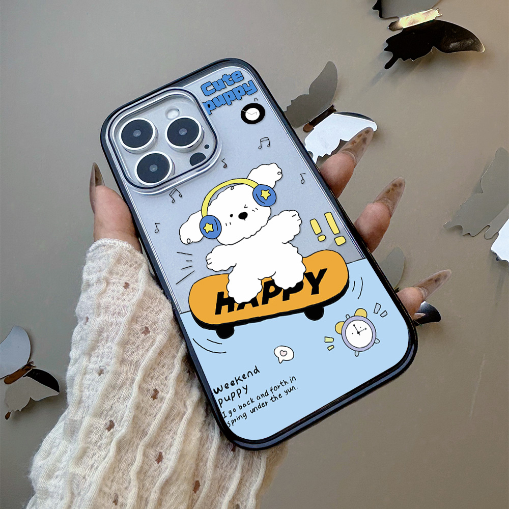 【AI键全包】滑板小狗适用苹果16promax手机壳iphone15/17