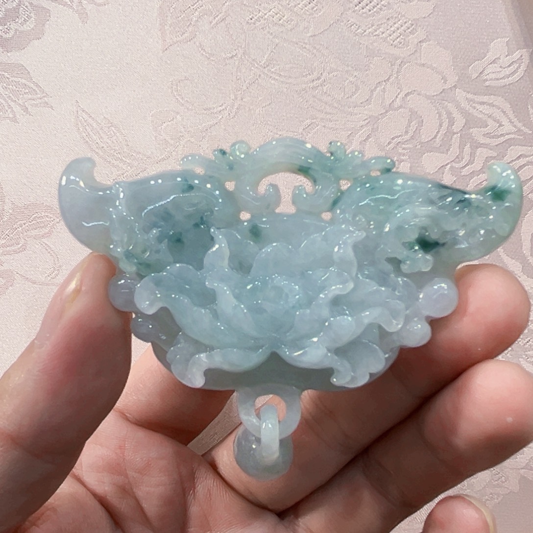 翡翠合金吊坠(赠链)代编织