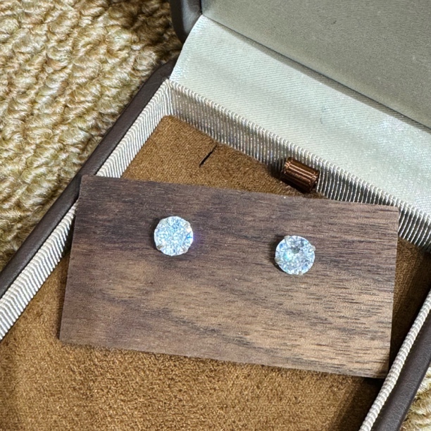 925银耳饰 闪闪四抓养耳洞耳钉-5012