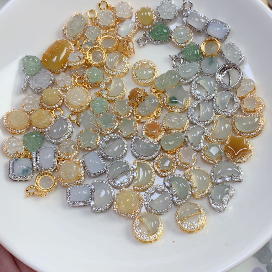 翡翠散珠翡翠潘多拉可挑