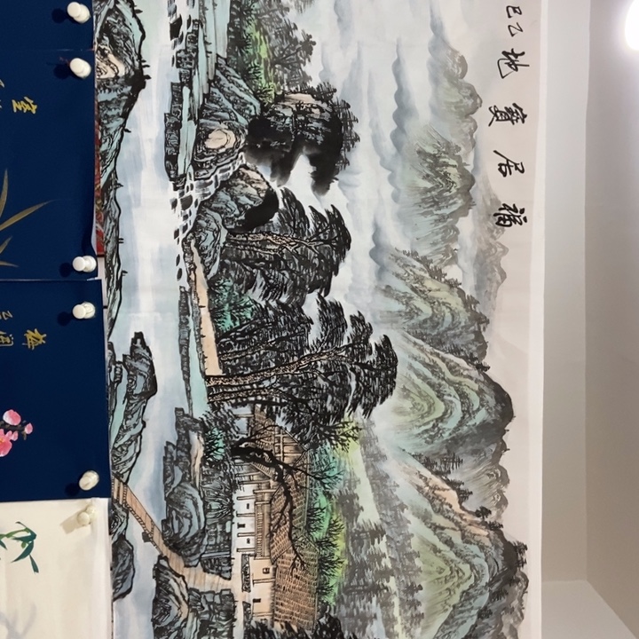 枕书斋画廊的直播间