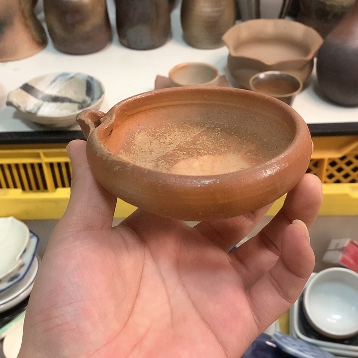 备前烧公道碗一个