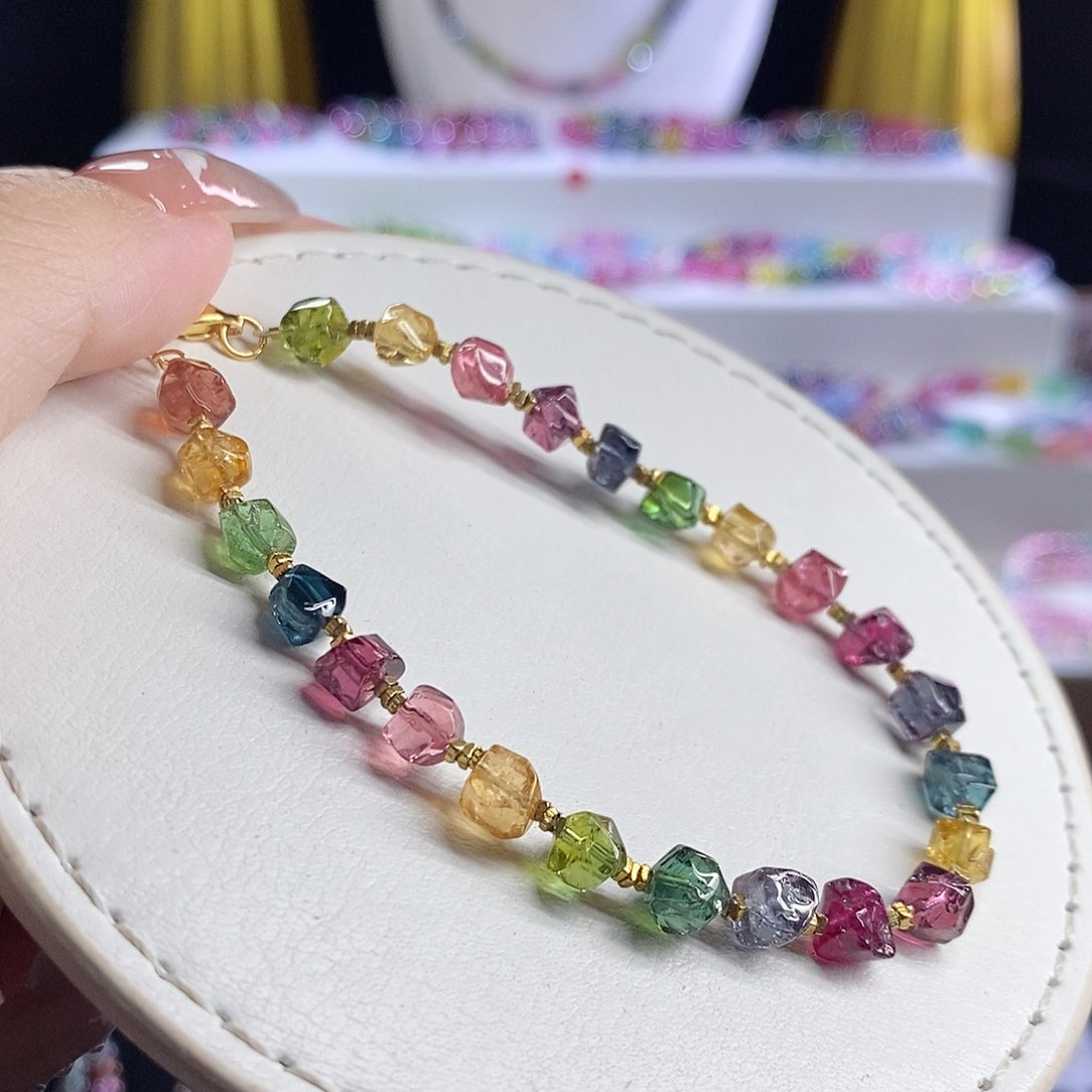 未镶嵌手链碧玺原石