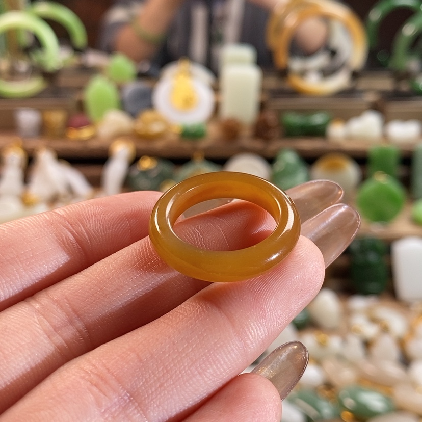 【闪购商品】和田玉戒圈17未镶嵌