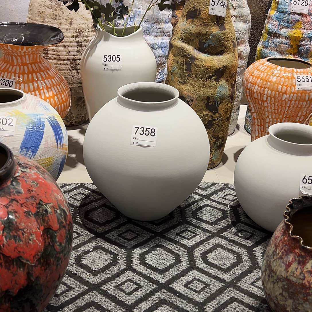 瓶7358高30口11陶瓷花瓶无孔