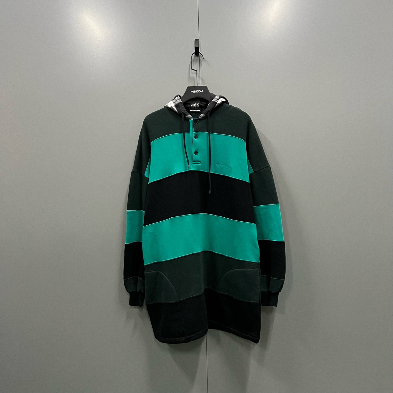 95新 Balenciaga/巴黎世家 （jp）313 条纹帽衫 XS码