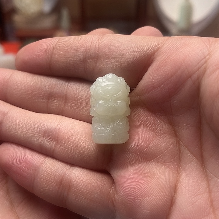 颈饰未镶嵌和田玉黄财神