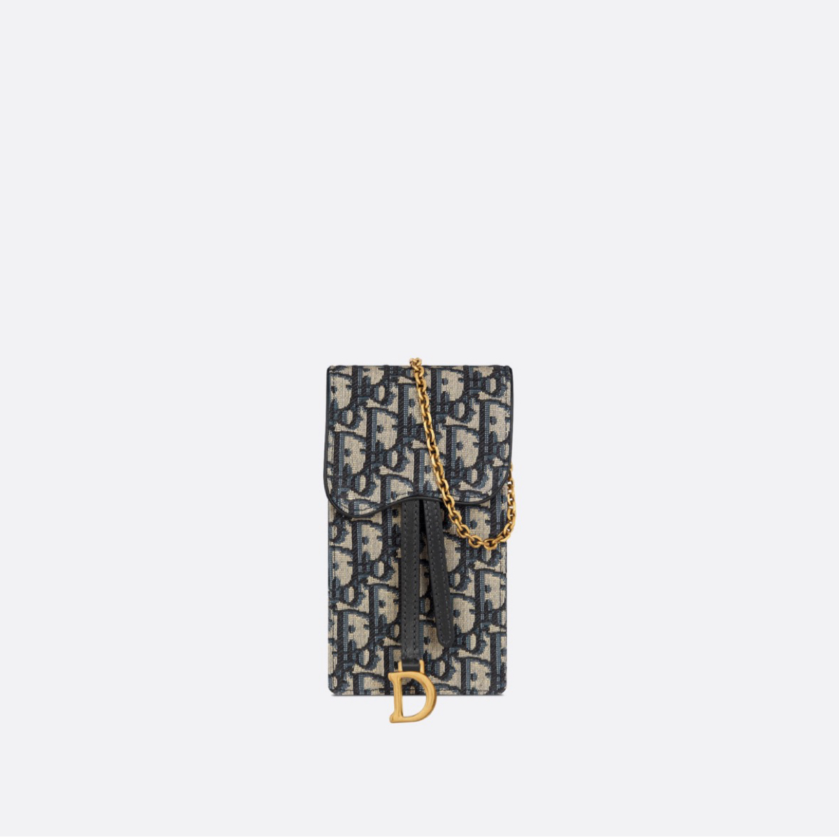 95新 DIOR/迪奥 九成新刺绣款手机链条包时尚实用