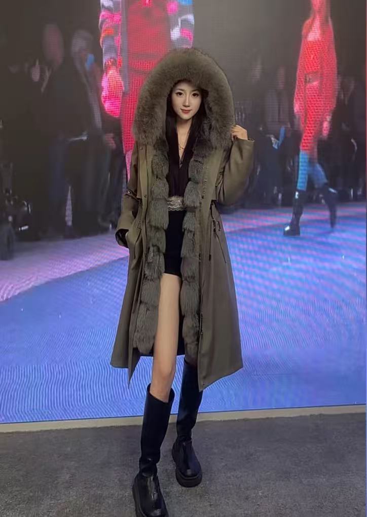 1155派克服修身型网红加绒加厚款保暖韩版宽松