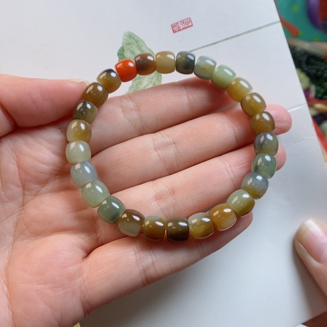 和田玉手链未镶嵌楼兰