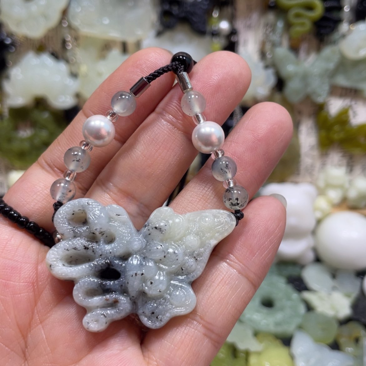 【闪购商品】岫玉颈饰未镶嵌28吊坠