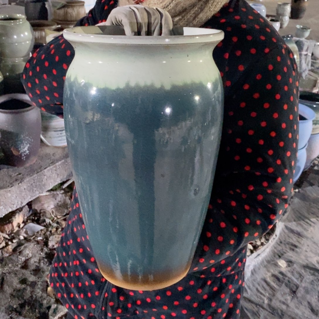 红陶口22高38瑕疵～