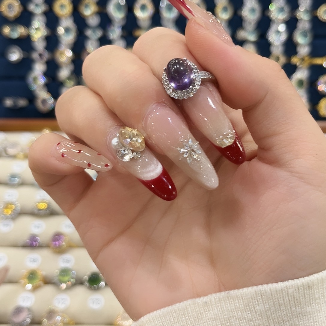 紫晶女款银S925镶嵌紫*⭐戒指71