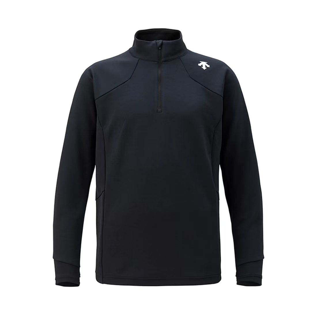 DESCENTE/迪桑特男款立领半拉链休闲保暖弹力秋冬长袖（自加热）