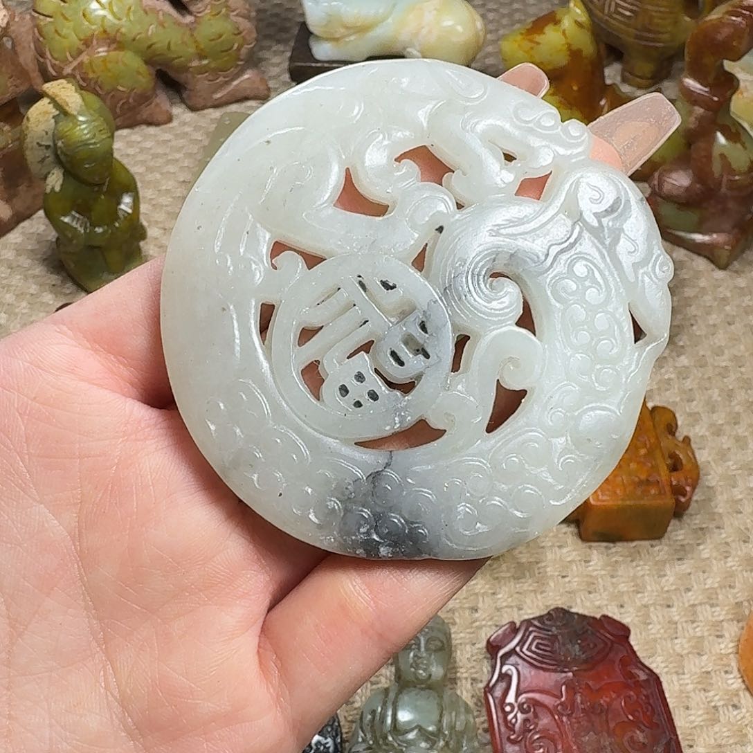 白玉菩提吊坠挂件