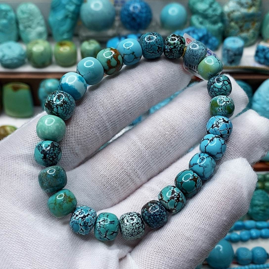 绿松石未镶嵌地大质检 抖音基地发货龙*天