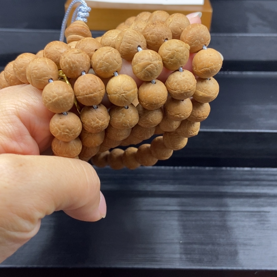手串凤眼菩提12.5➕素108长条，25年籽