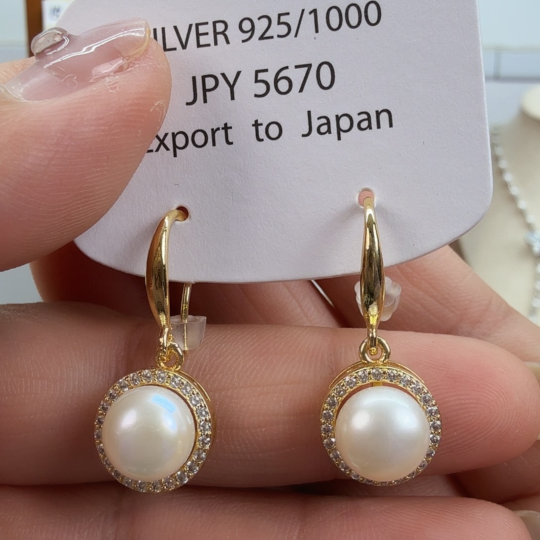 未镶嵌耳饰淡水珍珠