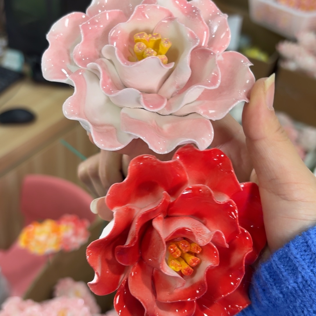 陶瓷花拍满20元发货退款拉黑