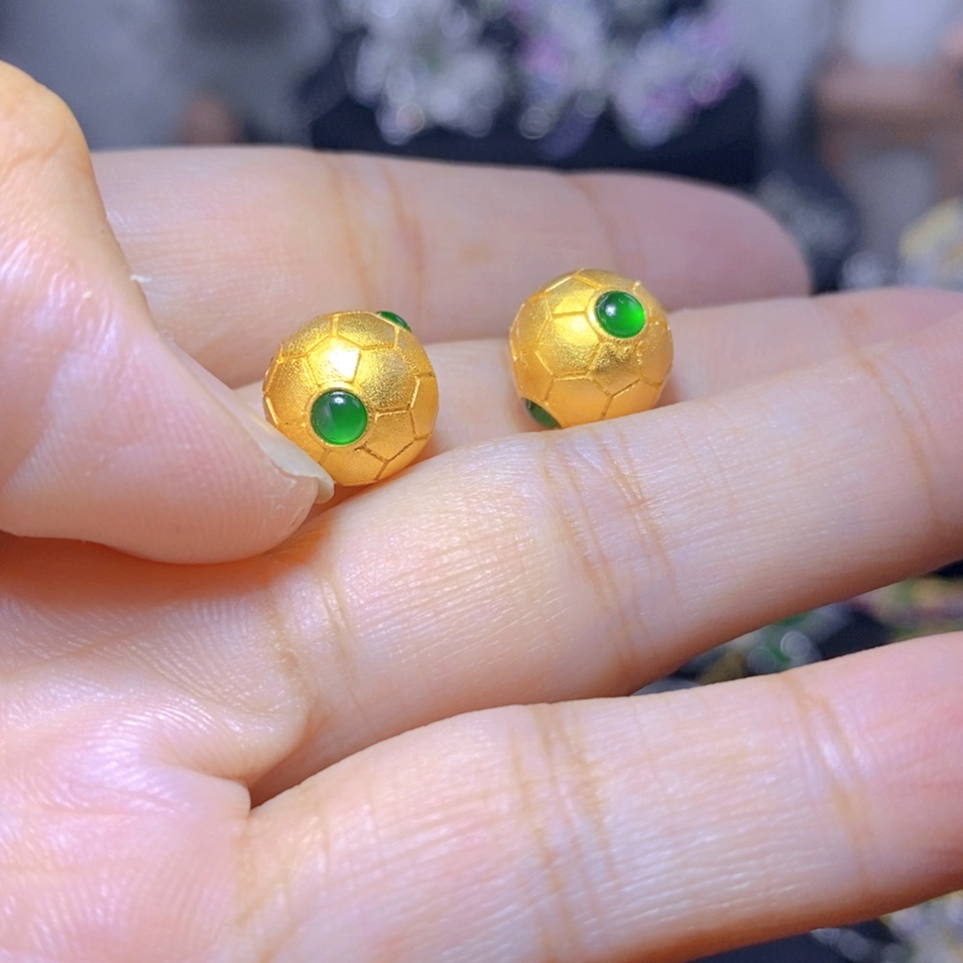 翡翠银S925镶嵌耳饰多样化发其一