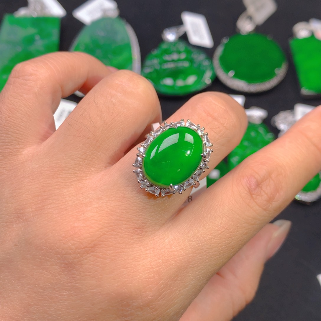 翡翠颈饰银S925镶嵌11111111111