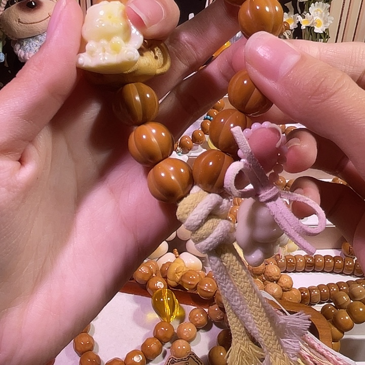 *****吊坠猴头核桃泡芙南瓜手持设计款