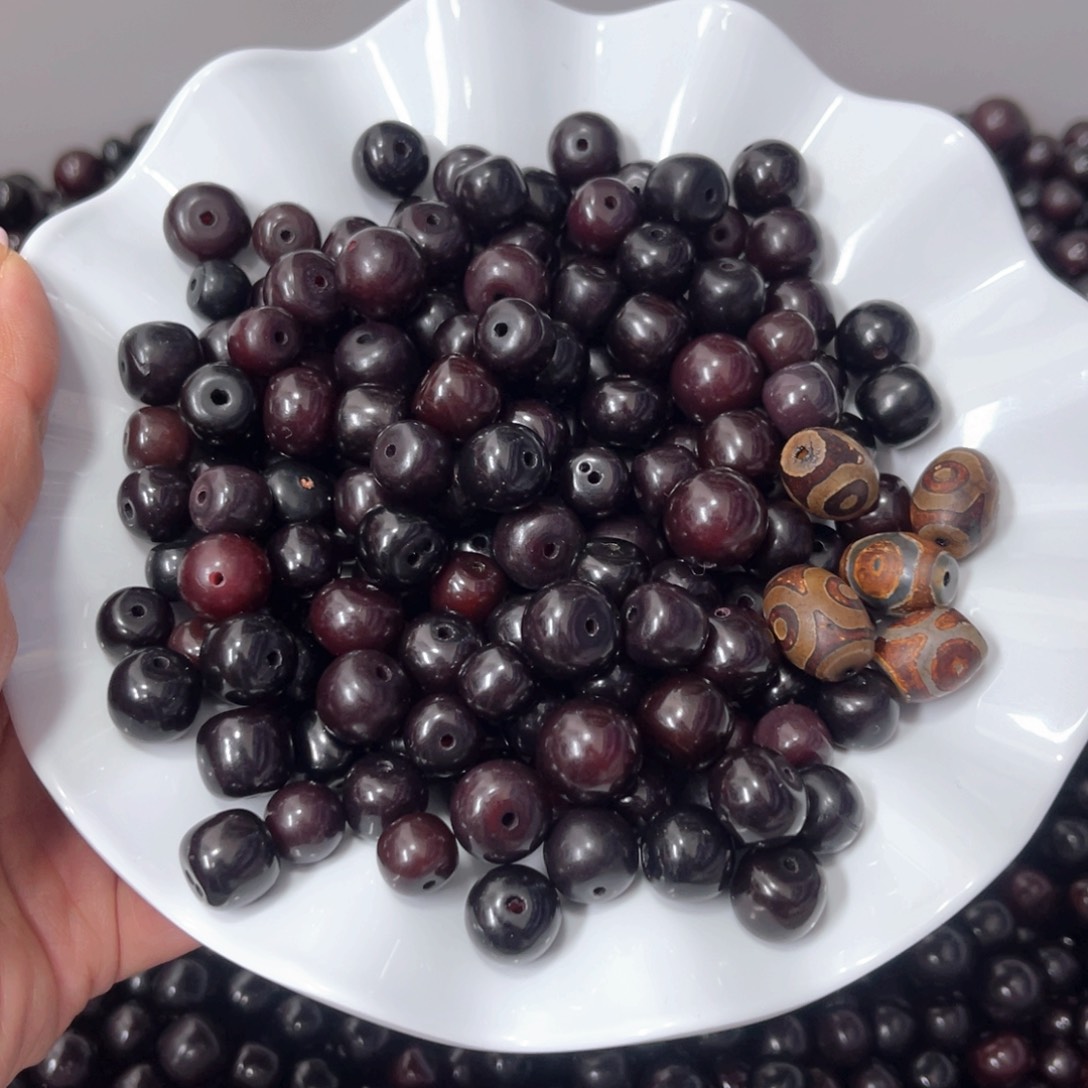 白玉菩提吊坠Z/9-12mm/360+5颗三眼瑕疵不售后