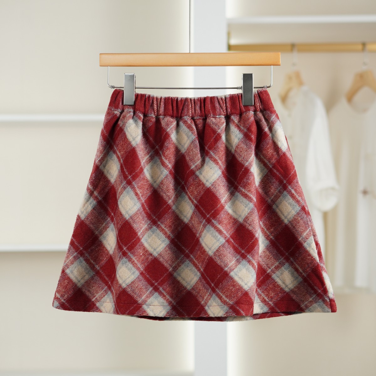 麦迪尚品 一路童行【植】31129586 百搭格纹半裙秋季儿童商场同款