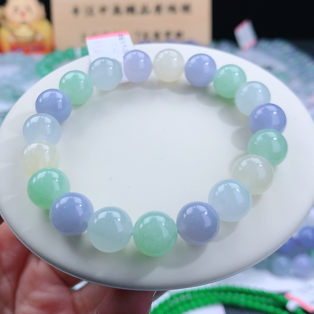 翡翠手链未镶嵌卡10