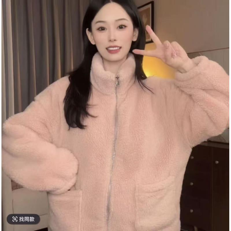【高品质】情侣立领保暖宽松拉链家居服套装可外穿套装