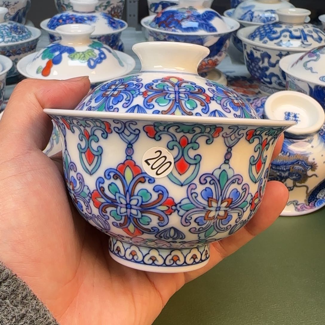 彦祖纯手工手绘茶具200