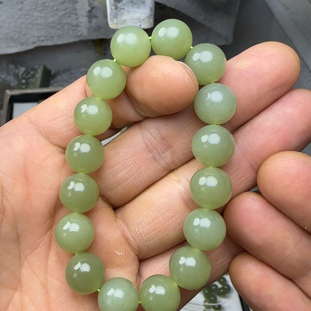 和田玉未镶嵌颈饰黄口12