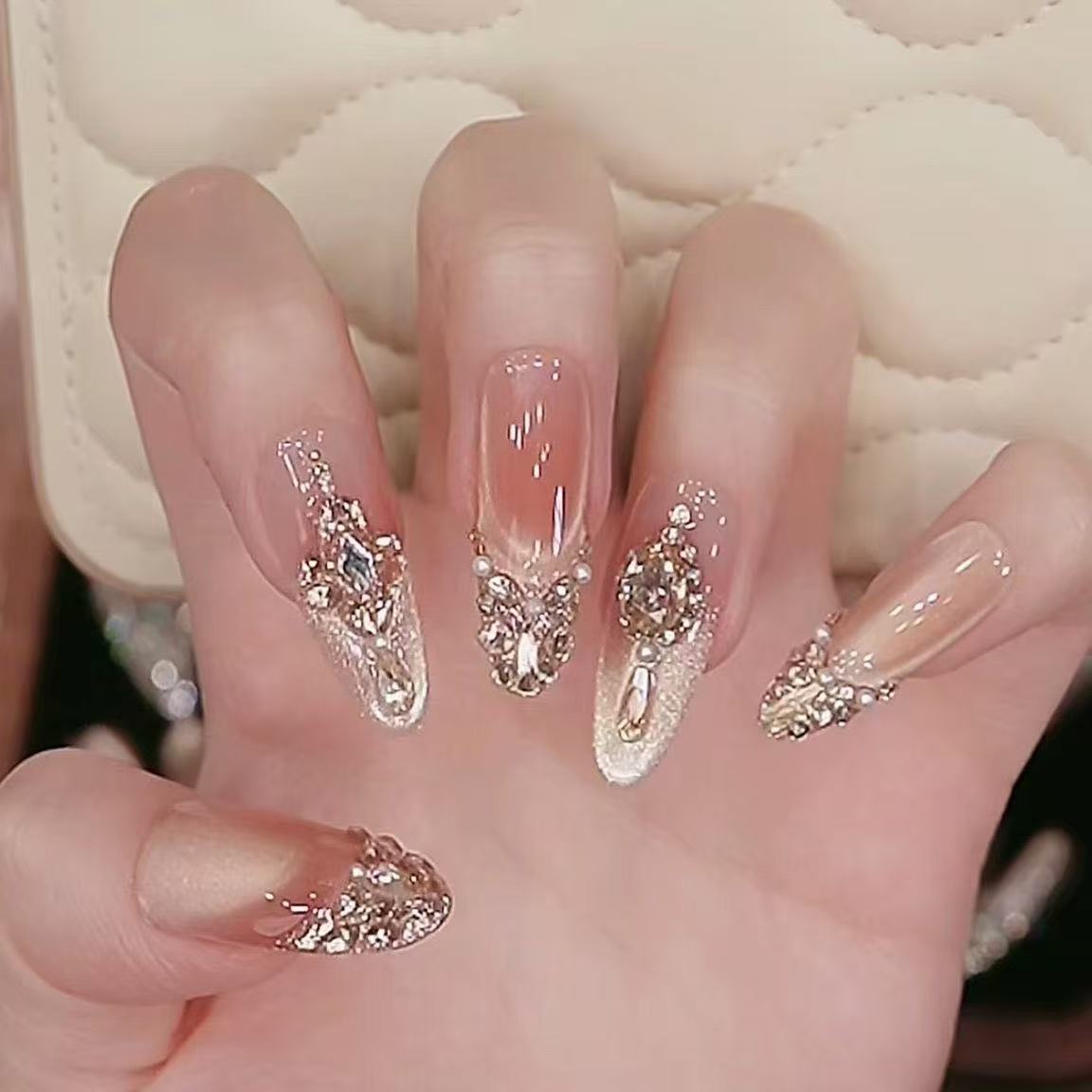 【维纳斯金纱】纯手工穿戴甲10片装ZZ