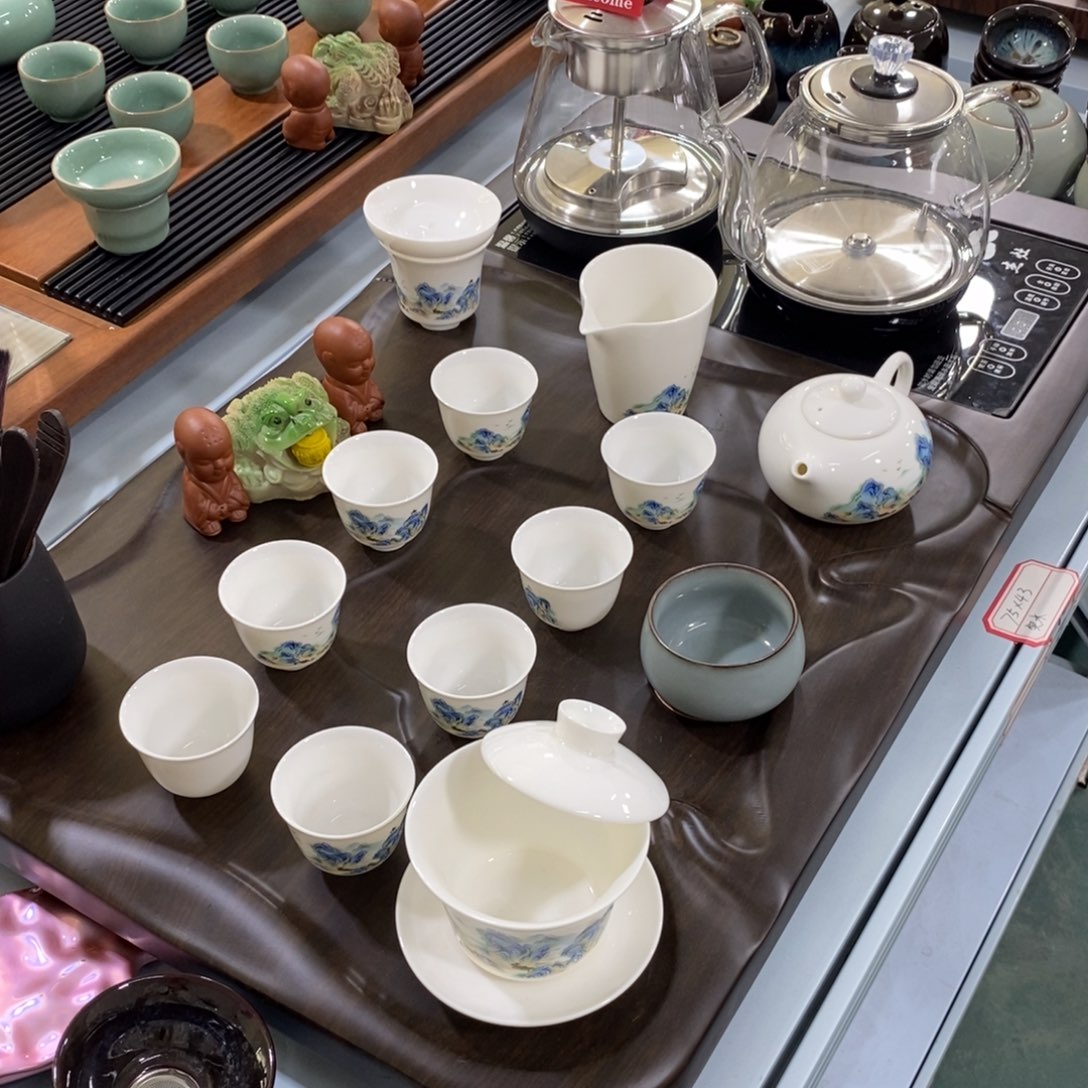 实木茶盘茶具套装家用