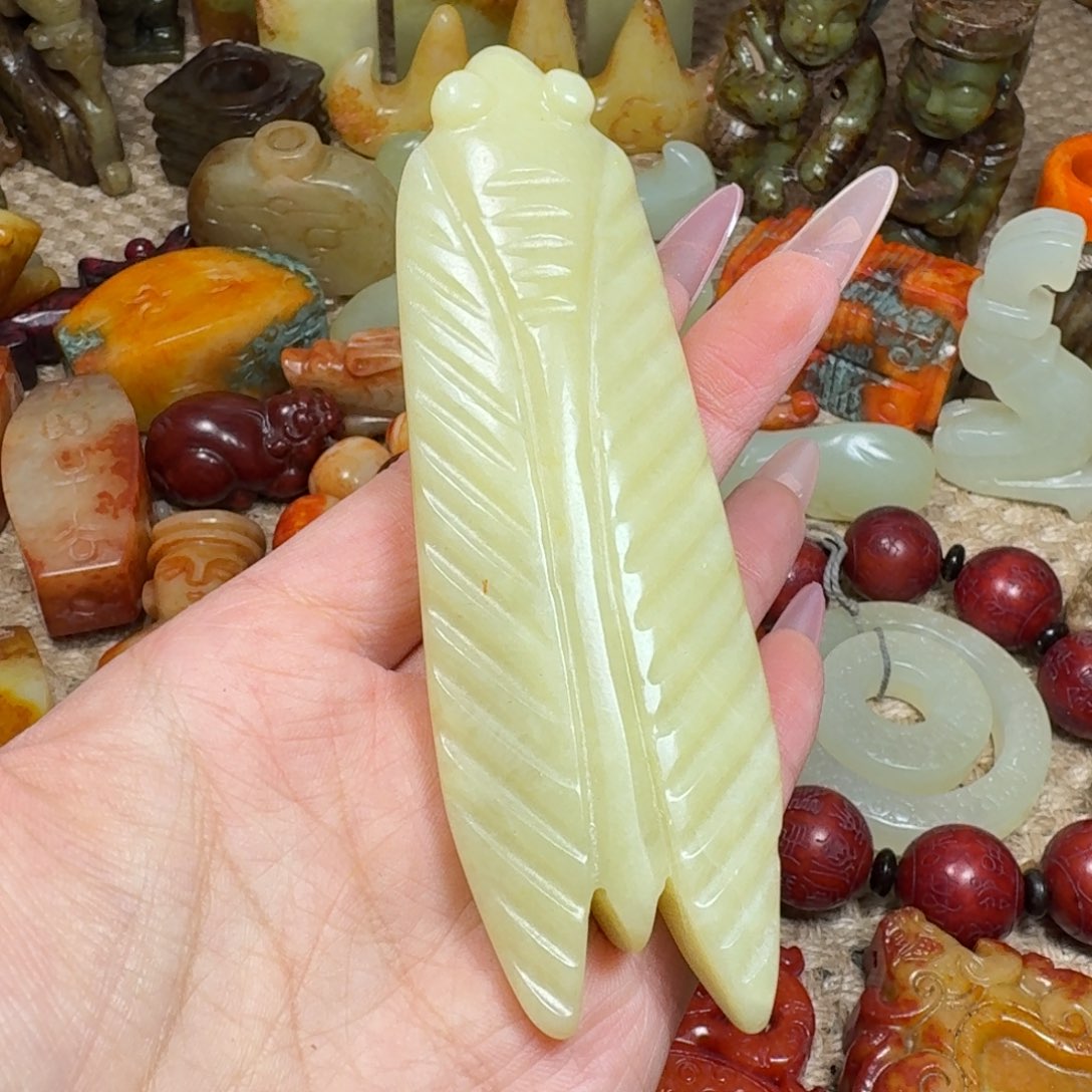 白玉菩提吊坠挂件